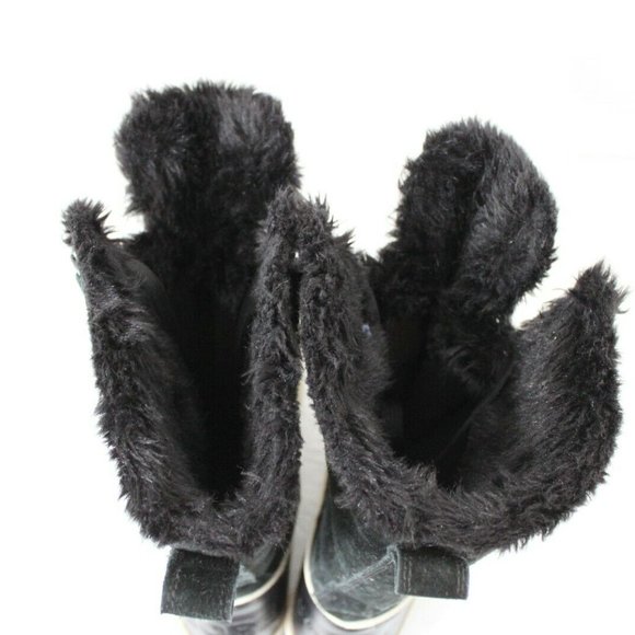 Sorel Women's Size 6 Tivoli High II Black Winter Suede Boot Faux Fur NL2093-010 - Picture 6 of 8